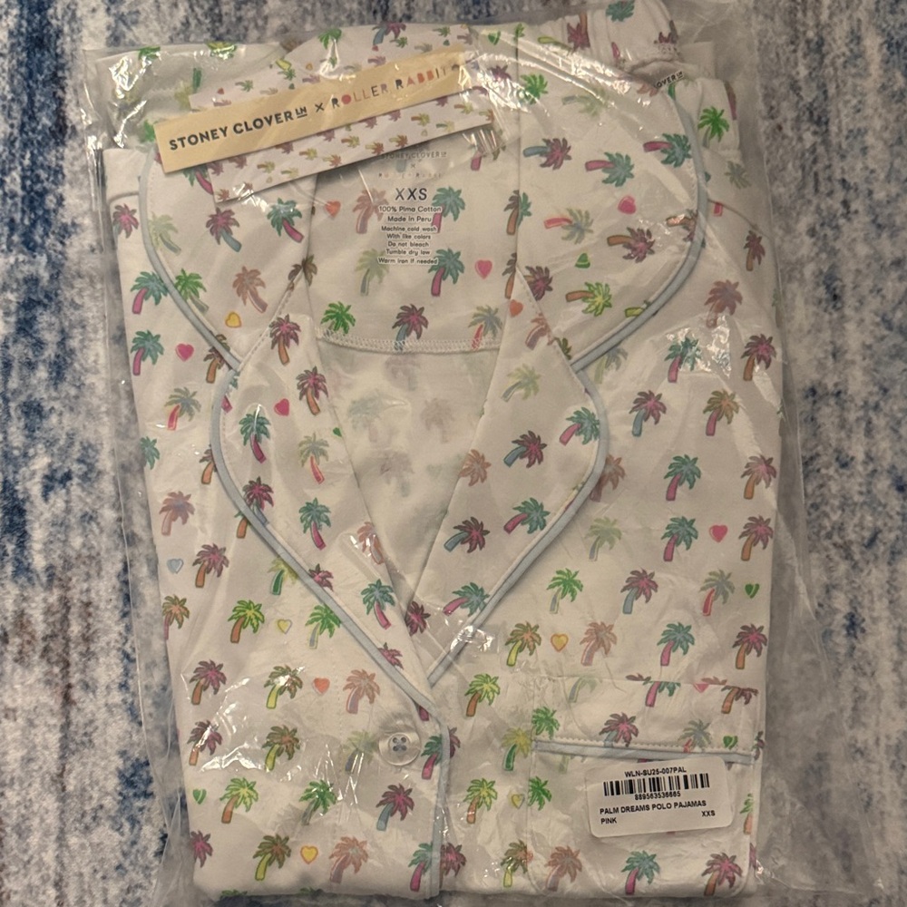 Stoney Clover LN x Roller Rabbit Women's Palm Dreams Polo  Pajama Set - XXS